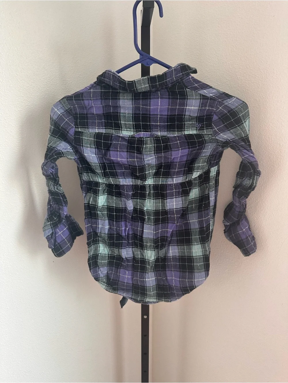 Justice size 8 flannel button down top